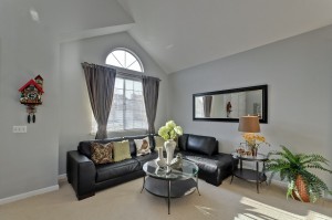 Littleton Dr Living Room with High Ceiling