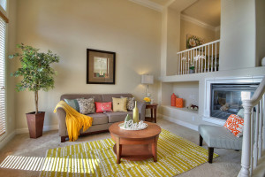 1752 Ringwood Ave San Jose High Ceiling Living Room with Large French Windows